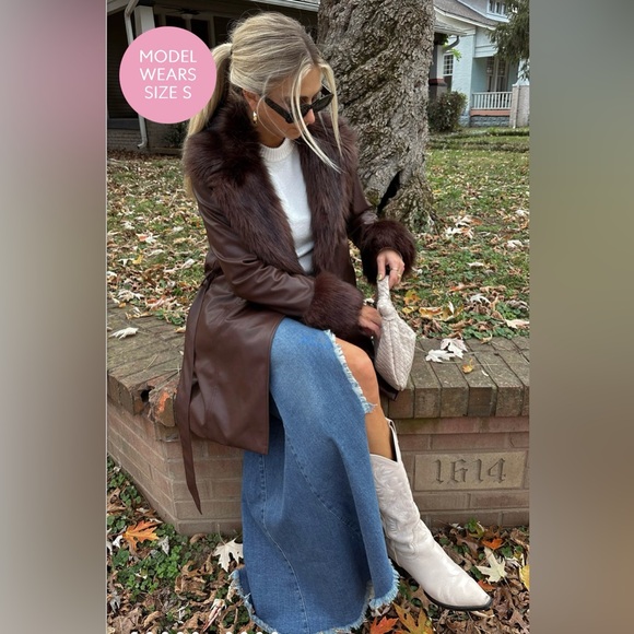 Penny Lane Faux Leather Jacket / NWT - Picture 3 of 5